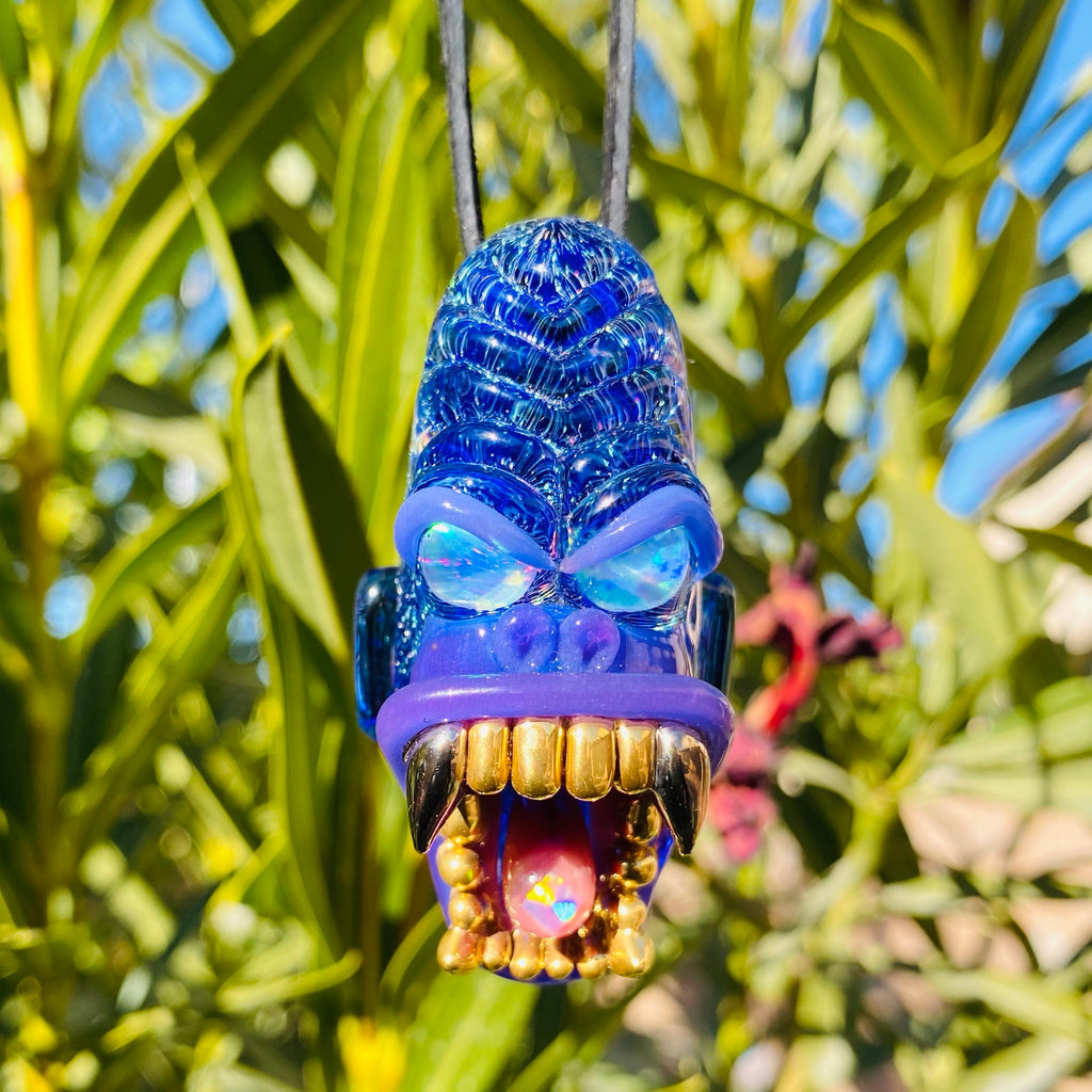 Trilla Gorilla Pendant with Gold Grills Opal eater