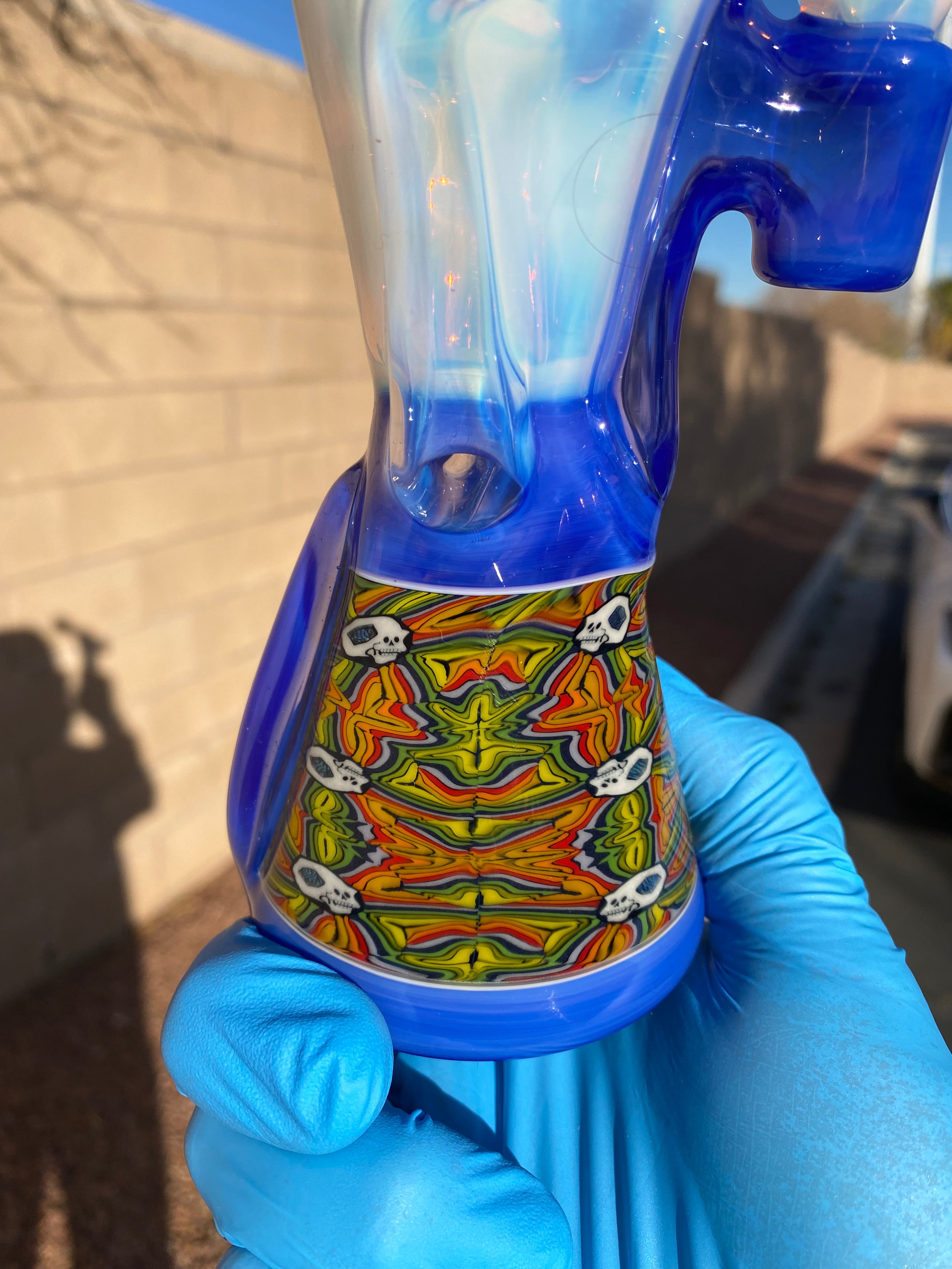 Rycrafted Rig @rycraftedglass x AKM- AKM Full Size Recycler - PresidentialSS