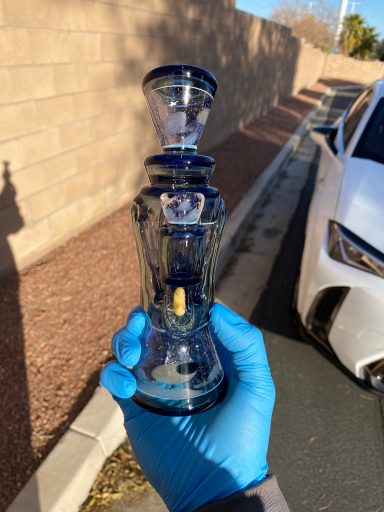 @rycraftedglass x  @philsiegelglass- Stargazer Full Size Recycler