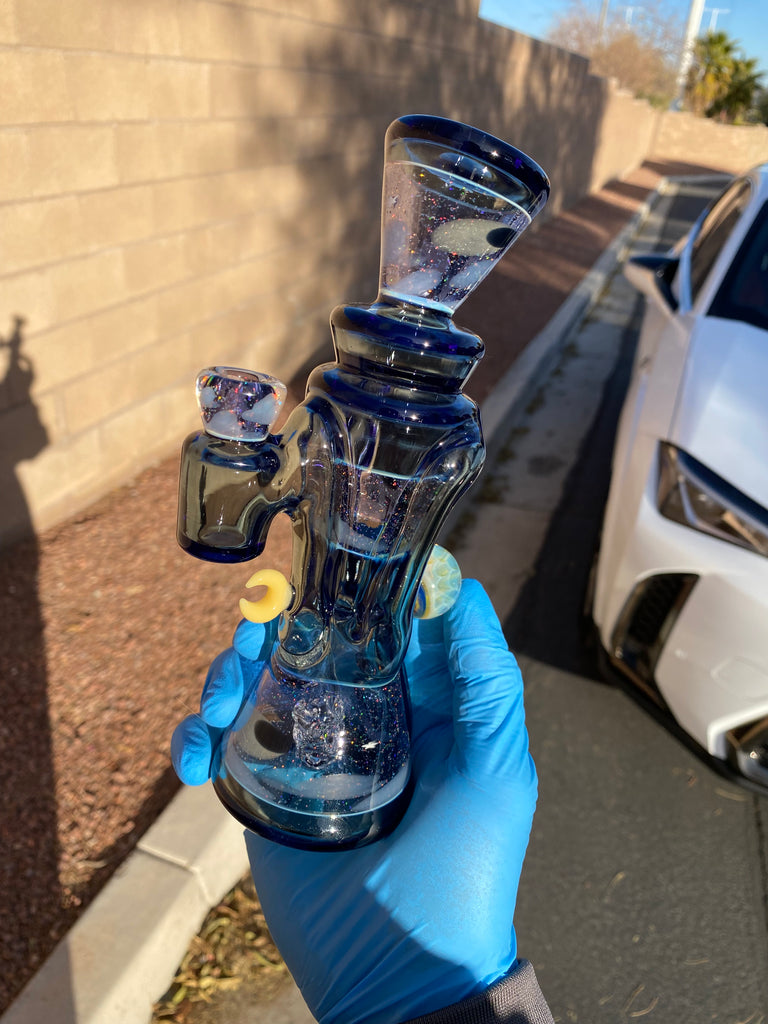 @rycraftedglass x  @philsiegelglass- Stargazer Full Size Recycler
