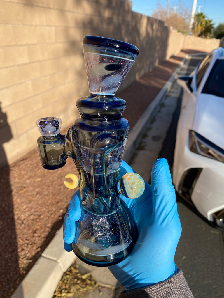 @rycraftedglass x  @philsiegelglass- Stargazer Full Size Recycler