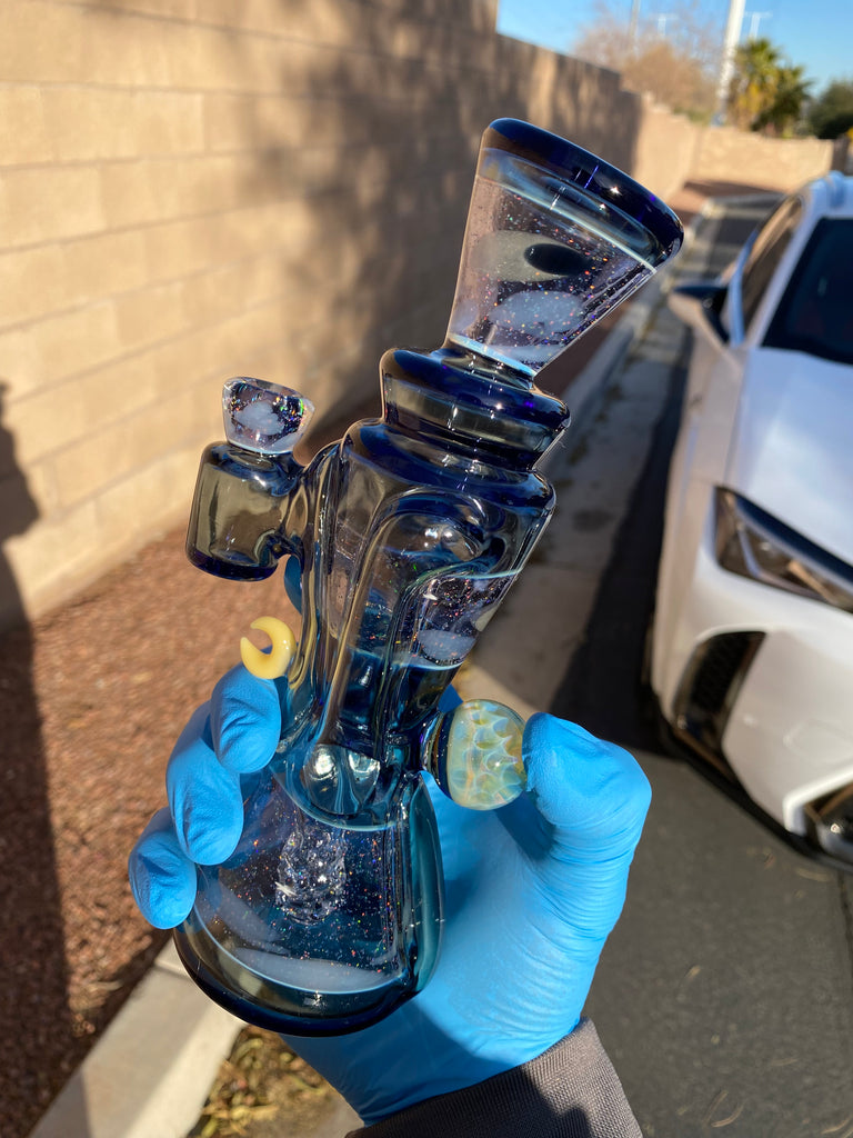 @rycraftedglass x  @philsiegelglass- Stargazer Full Size Recycler