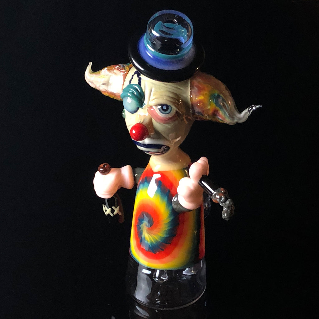 White Monkey Glass "Thomas the Clown 🤡"
