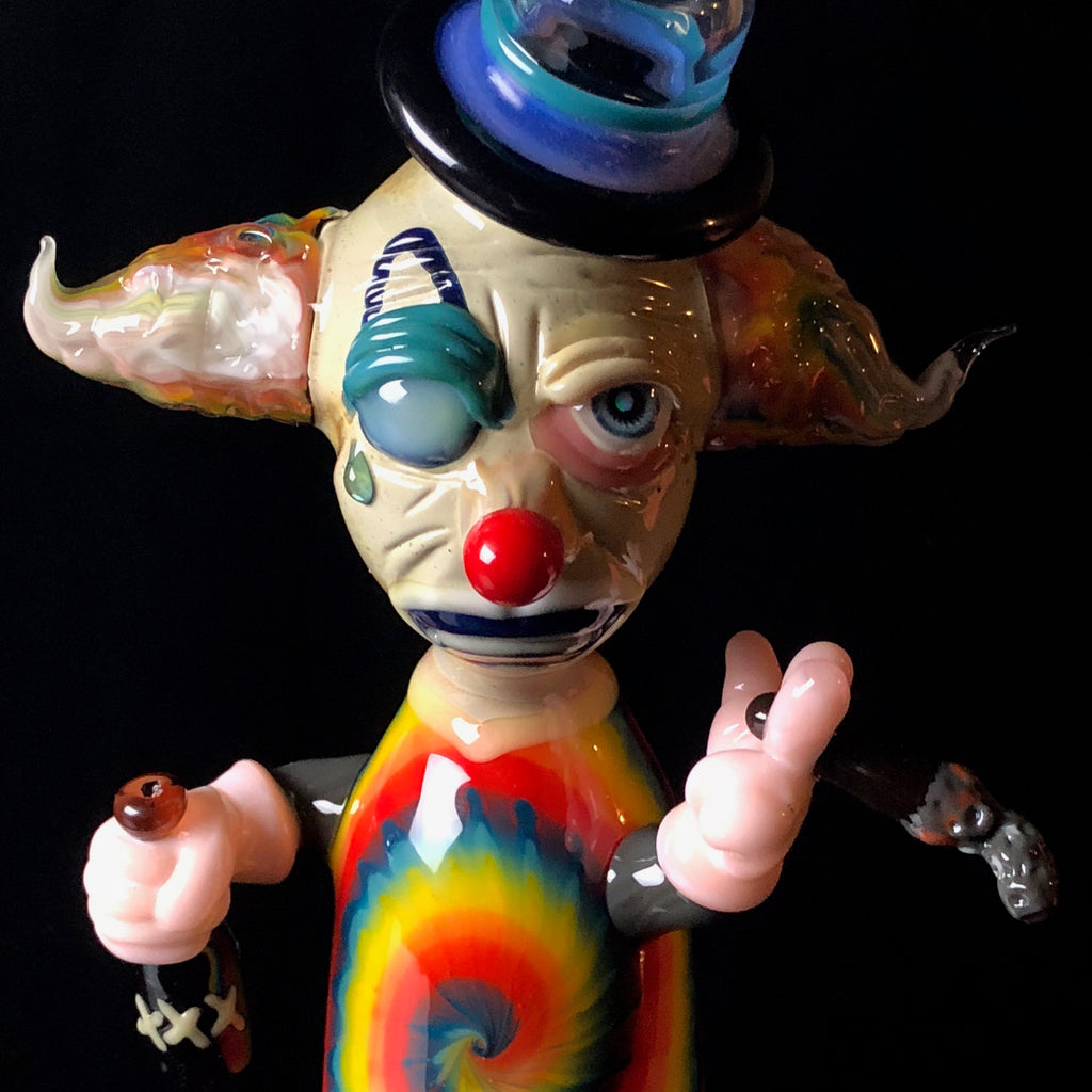 White Monkey Glass "Thomas the Clown 🤡"