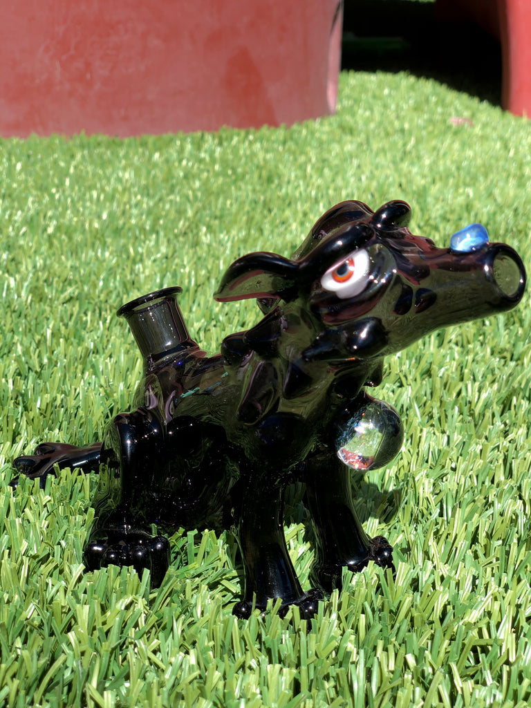 Jsmart Glass Dusk Howling Wolf