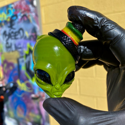 Ghost Glass- Rasta Timber Pendant