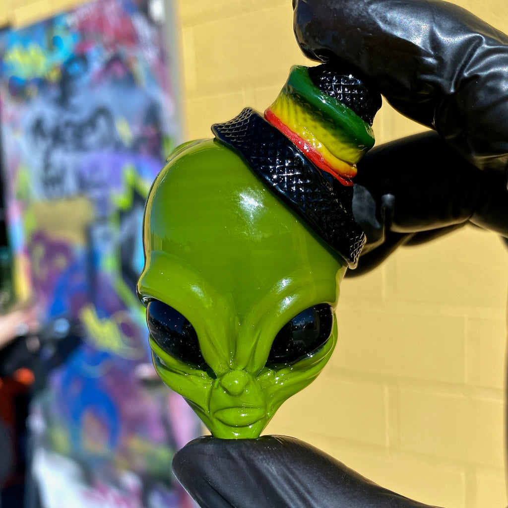 Ghost Glass- Rasta Timber Pendant