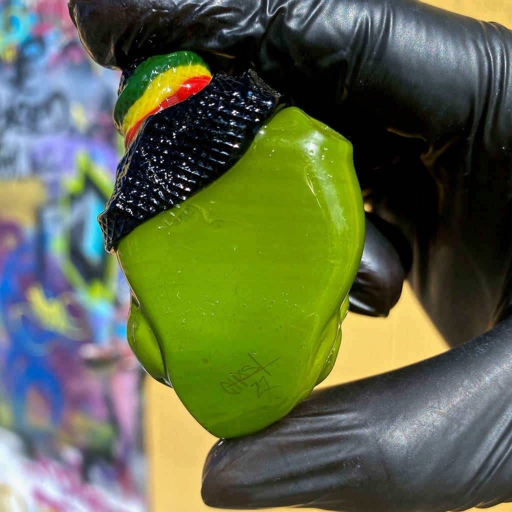 Ghost Glass- Rasta Timber Pendant