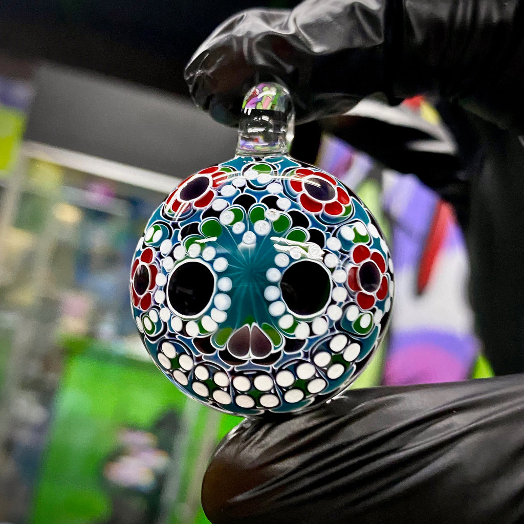 Olour- Sugar Skull Pendant #2