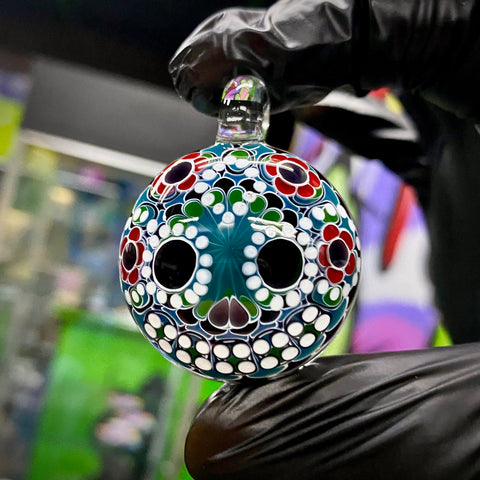 Olour- Sugar Skull Pendant #2