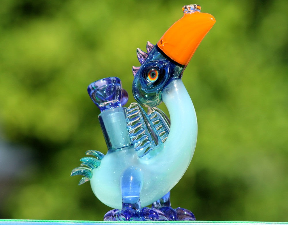 Blue Star Dust over Slime Prehistoric Birdie