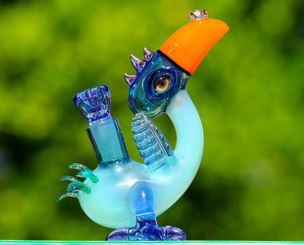 Blue Star Dust over Slime Prehistoric Birdie