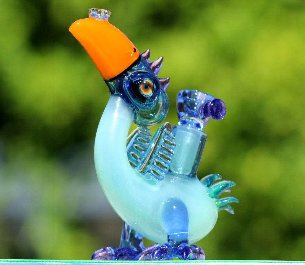 Blue Star Dust over Slime Prehistoric Birdie