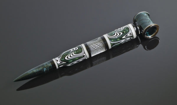 Stardust & White Wig Wag Bullet Pendant