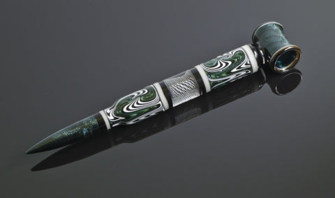 Stardust & White Wig Wag Bullet Pendant