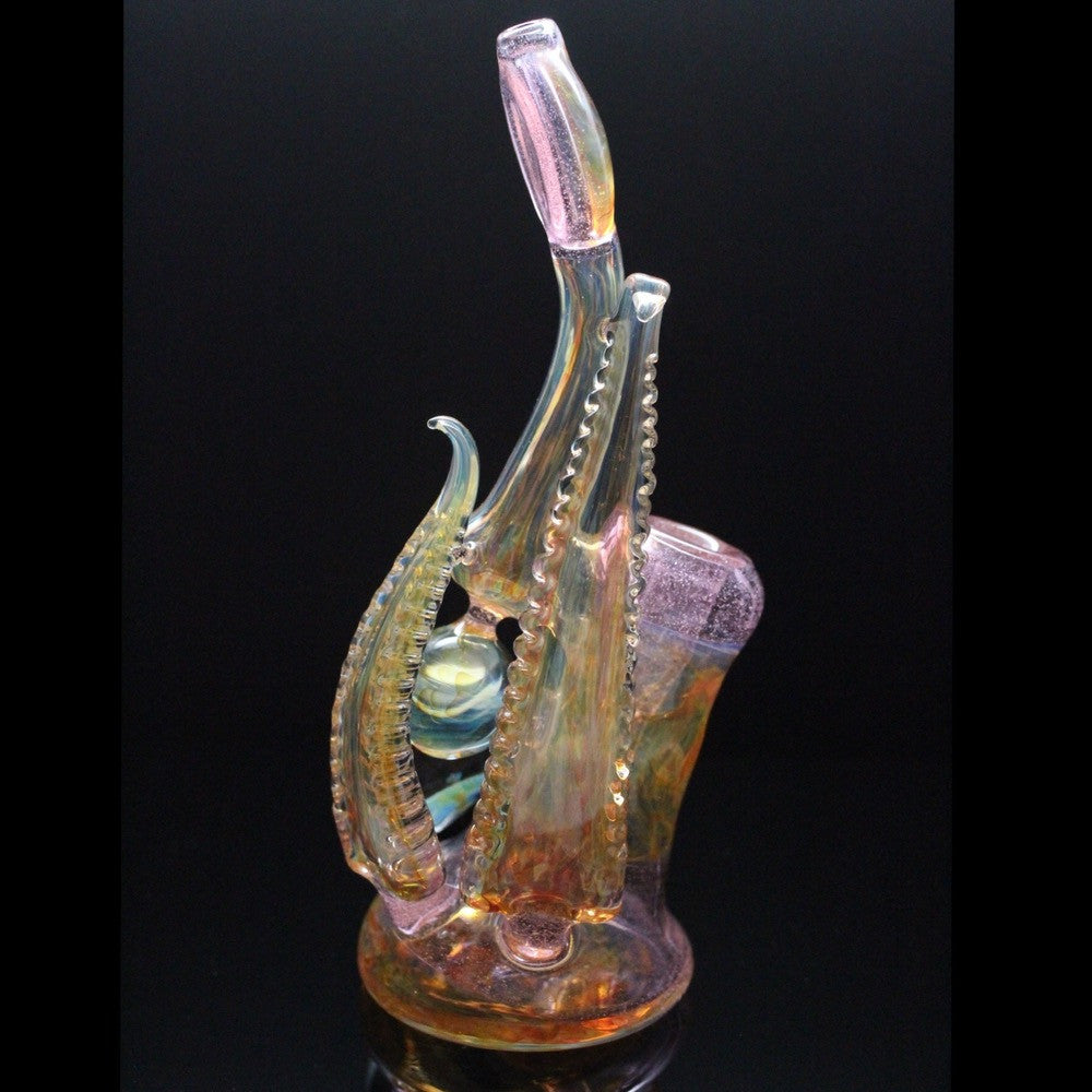 Pink Lollipop fumed Bubbler Rig