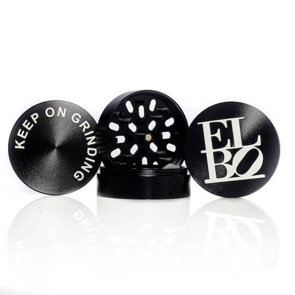 Elbo - Black 70mm & 55mm  Luxury 4 Piece Grinder - Stainless V2