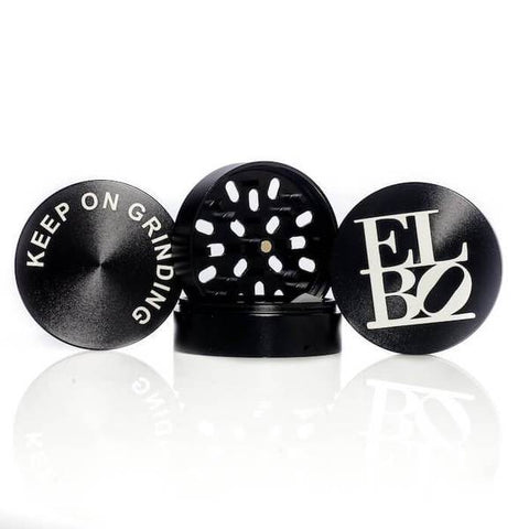 Elbo - Black 70mm & 55mm  Luxury 4 Piece Grinder - Stainless V2