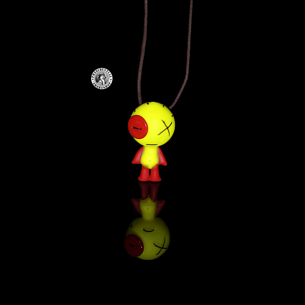 Yellow and Red crayon Pendent