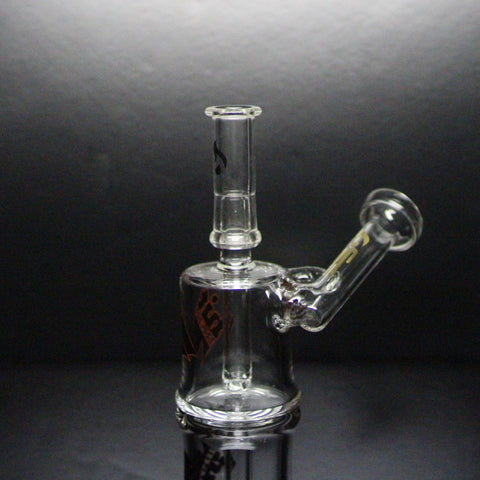 Hitman Glass  Phase 2 Hammer Head  (Gold flame on mouth piece)