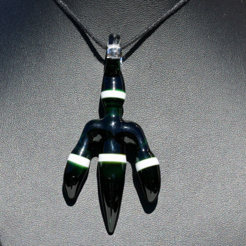 J.O.P Dark Green/White Claw Pendant