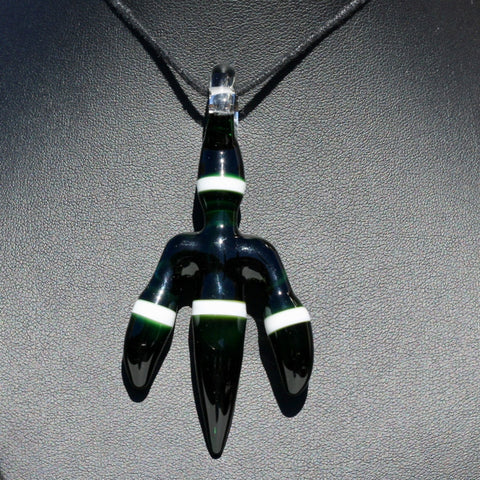 J.O.P Dark Green/White Claw Pendant