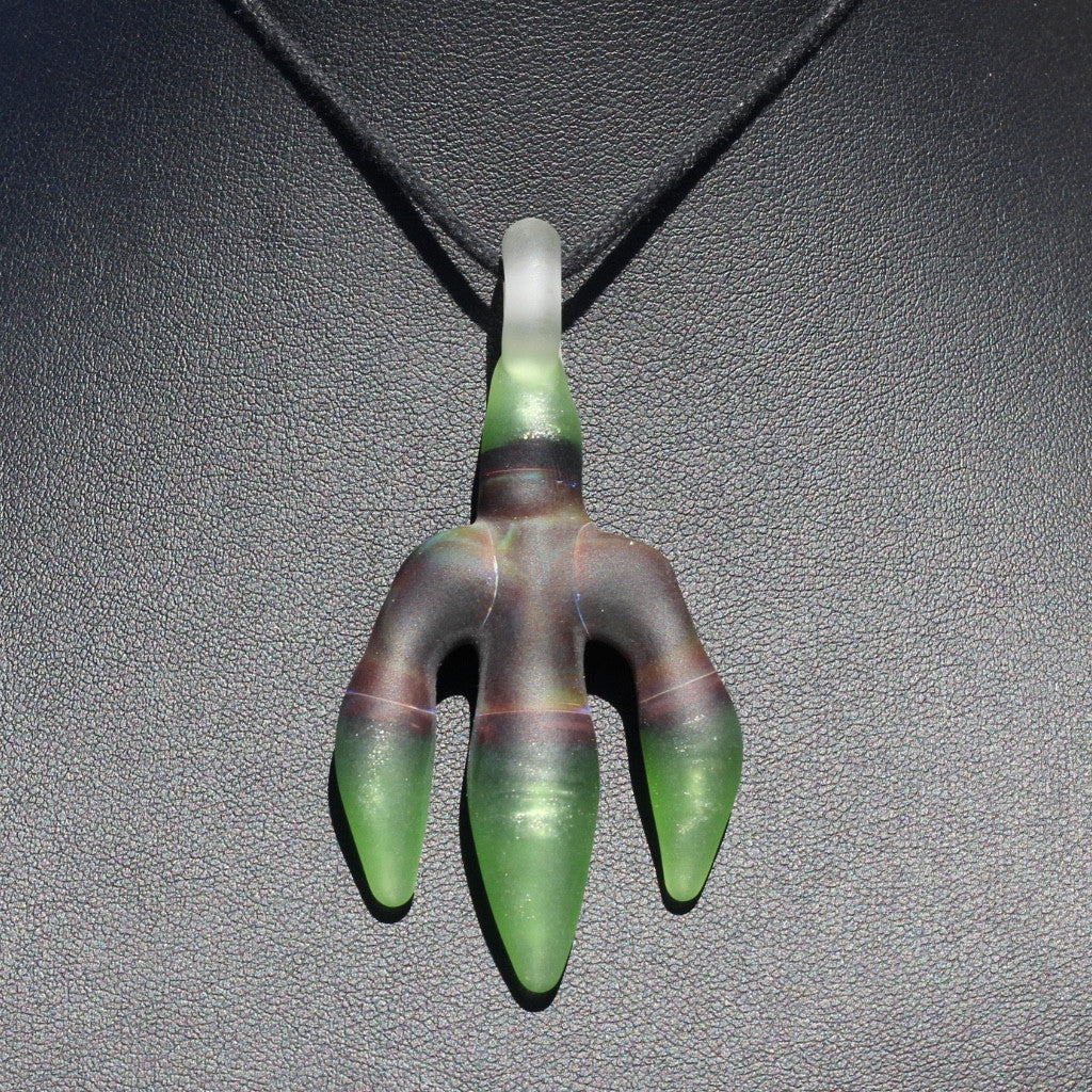 J.O.P Green Purple Claw Pendant