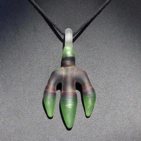 J.O.P Green Purple Claw Pendant