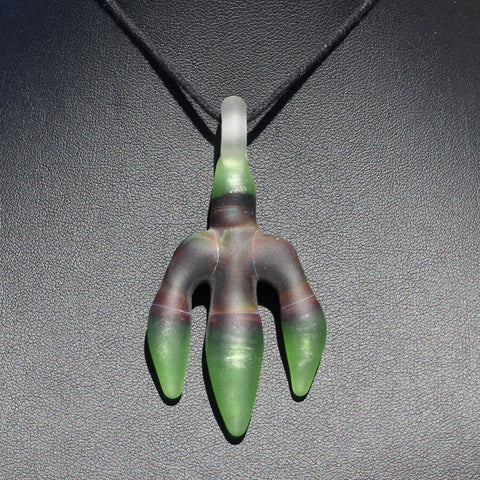 J.O.P Green Purple Claw Pendant