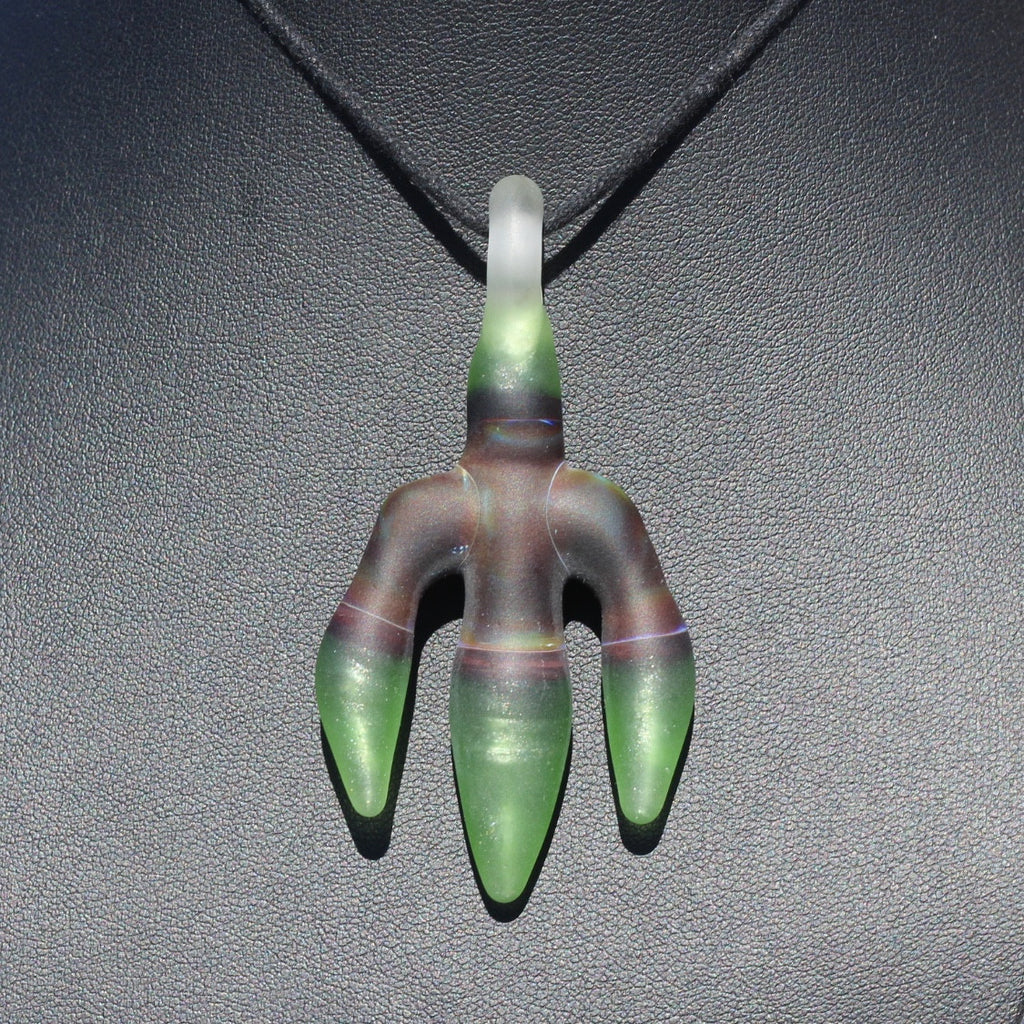 J.O.P Green Purple Claw Pendant