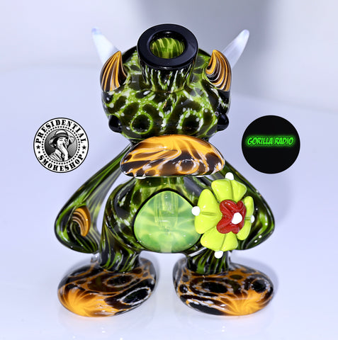 Pinky X Ryno Jaguar Print Devil Duck