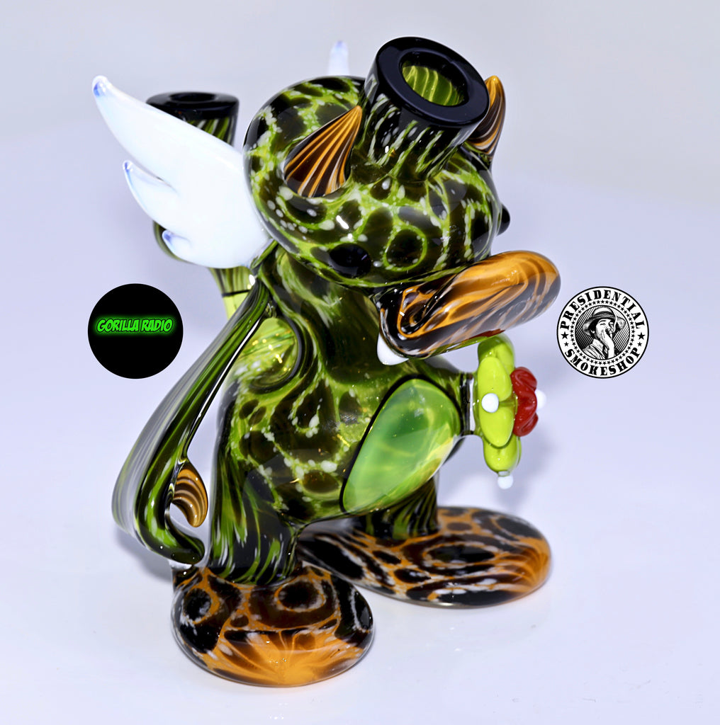 Pinky X Ryno Jaguar Print Devil Duck