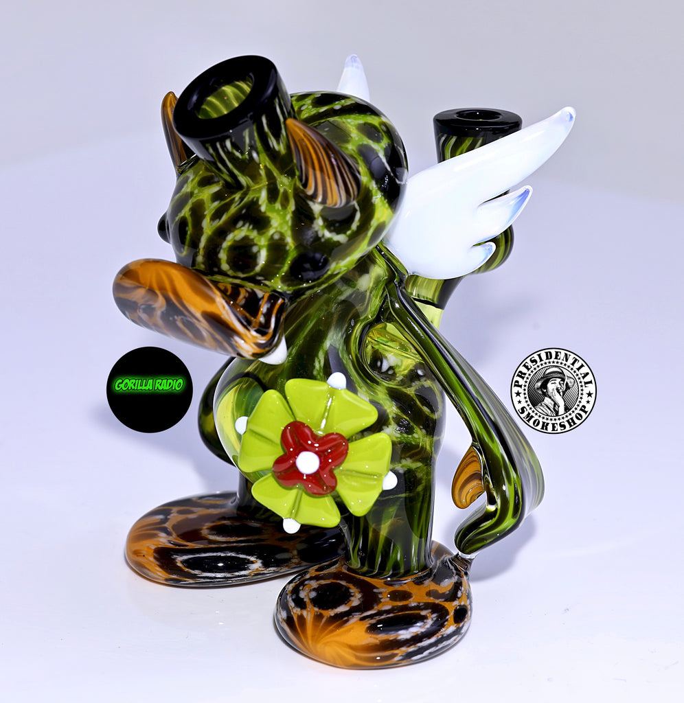 Pinky X Ryno Jaguar Print Devil Duck