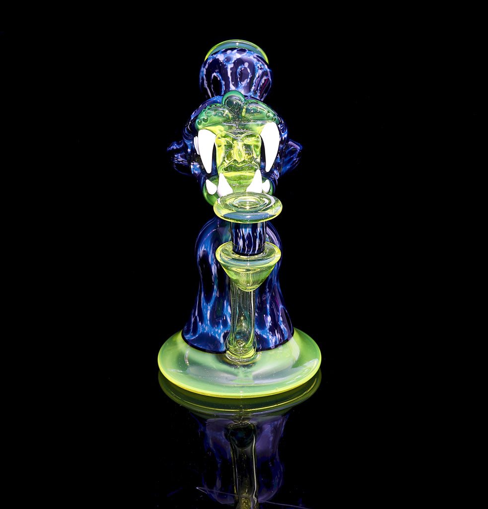 Pinky Blue Spruce Jaguar recycler w/ Pendant & Carb Cap