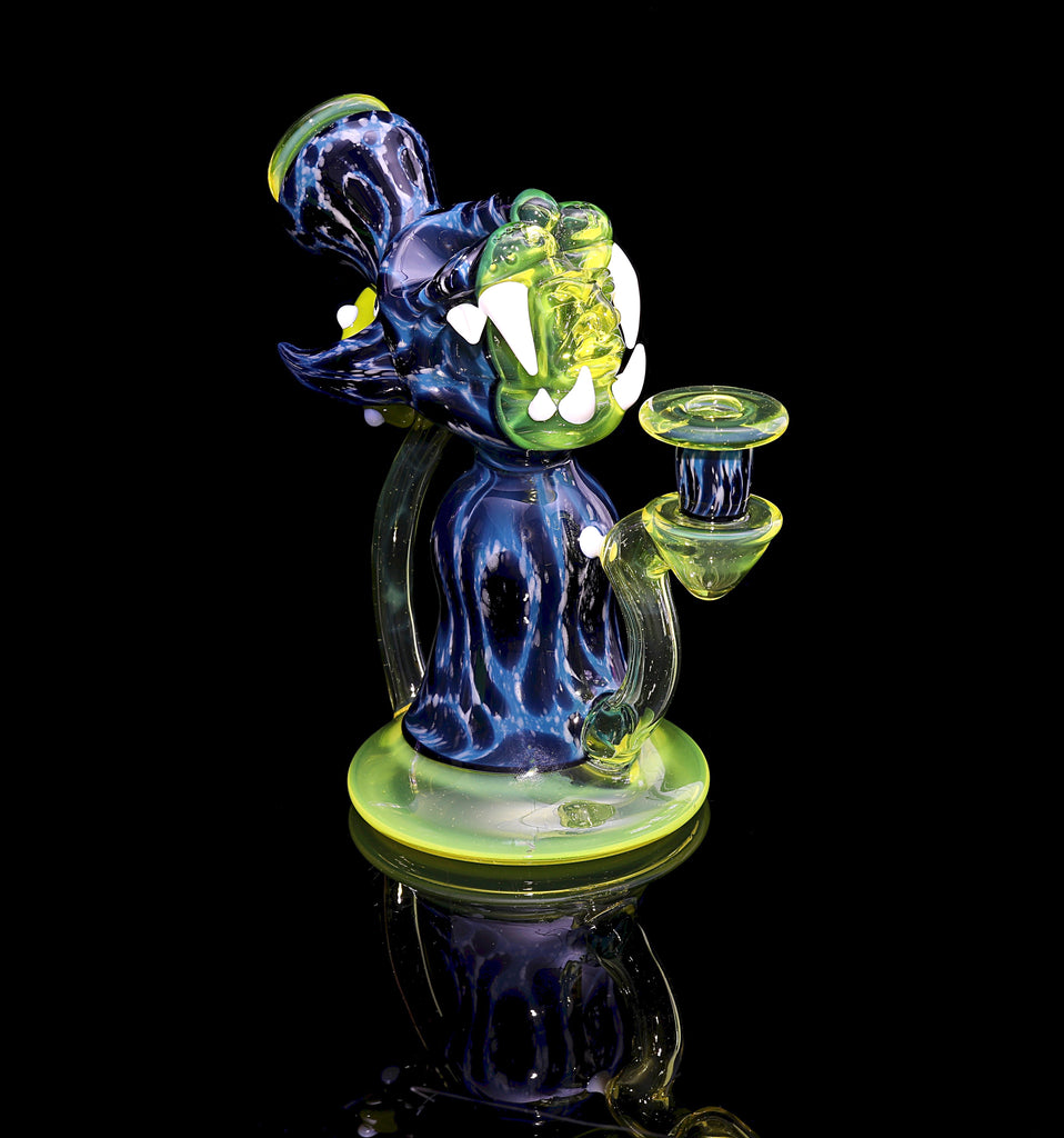 Pinky Blue Spruce Jaguar recycler w/ Pendant & Carb Cap