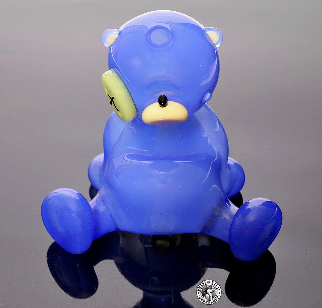 Hendy Glass- Blue Cheese Teddy Bear