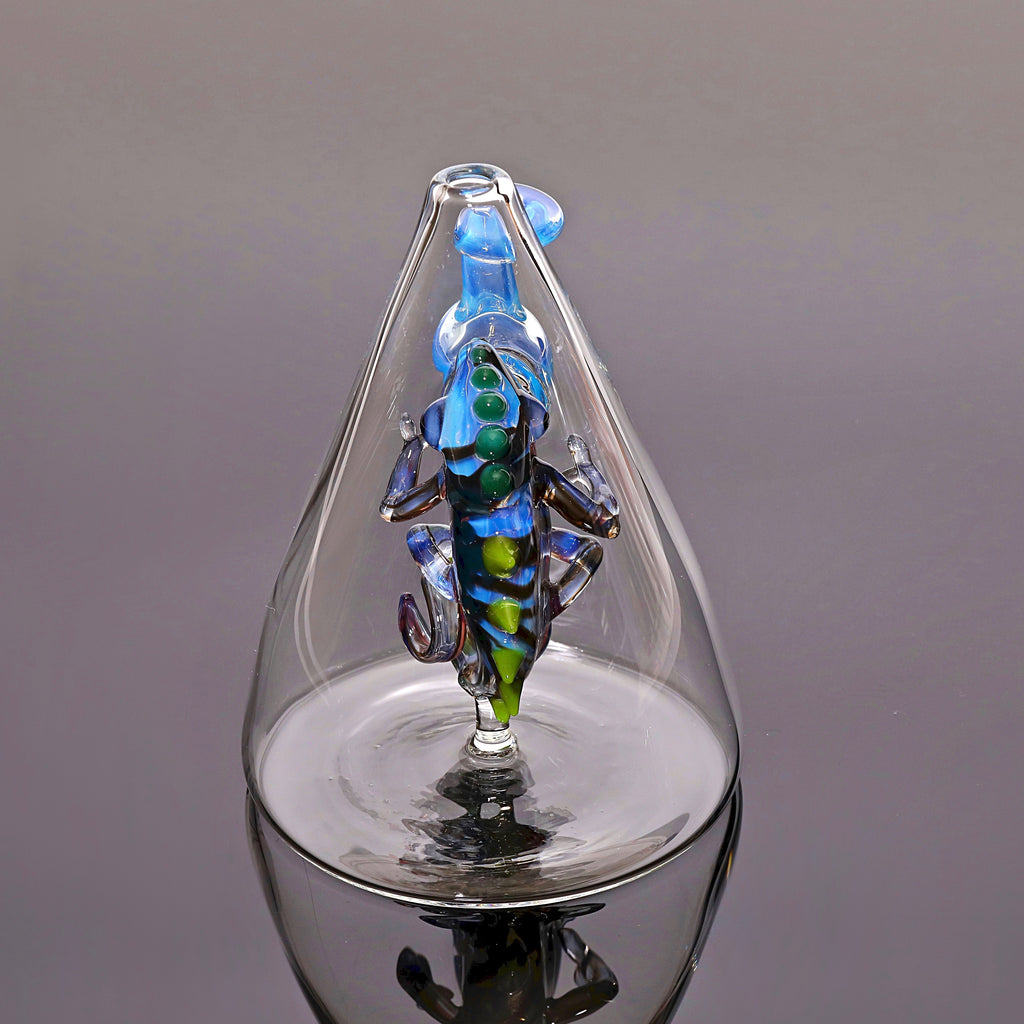 Hardman Art Glass-Chameleon Meta Beaker