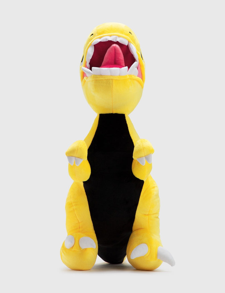 Elbo-Yellow Open Mouth Raptor Plush Toy 28"