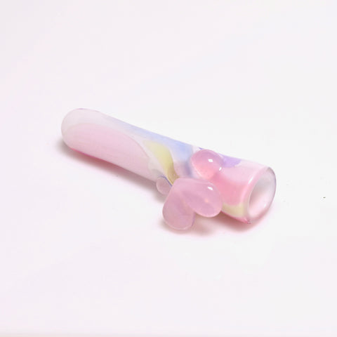 Bambi Glass Pink And Cotton Candy Chillum