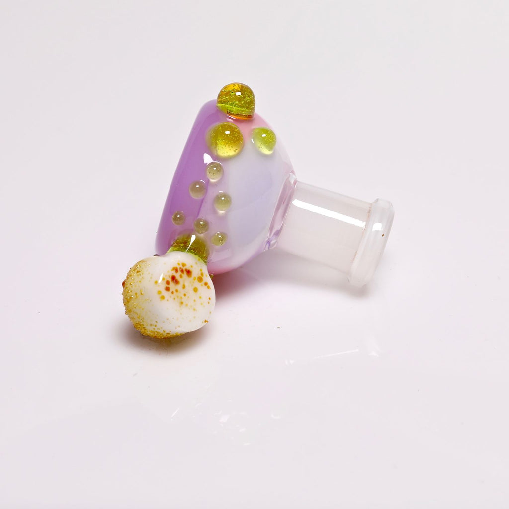 Bambi Glass Purple Lollipop Female fitting Slide