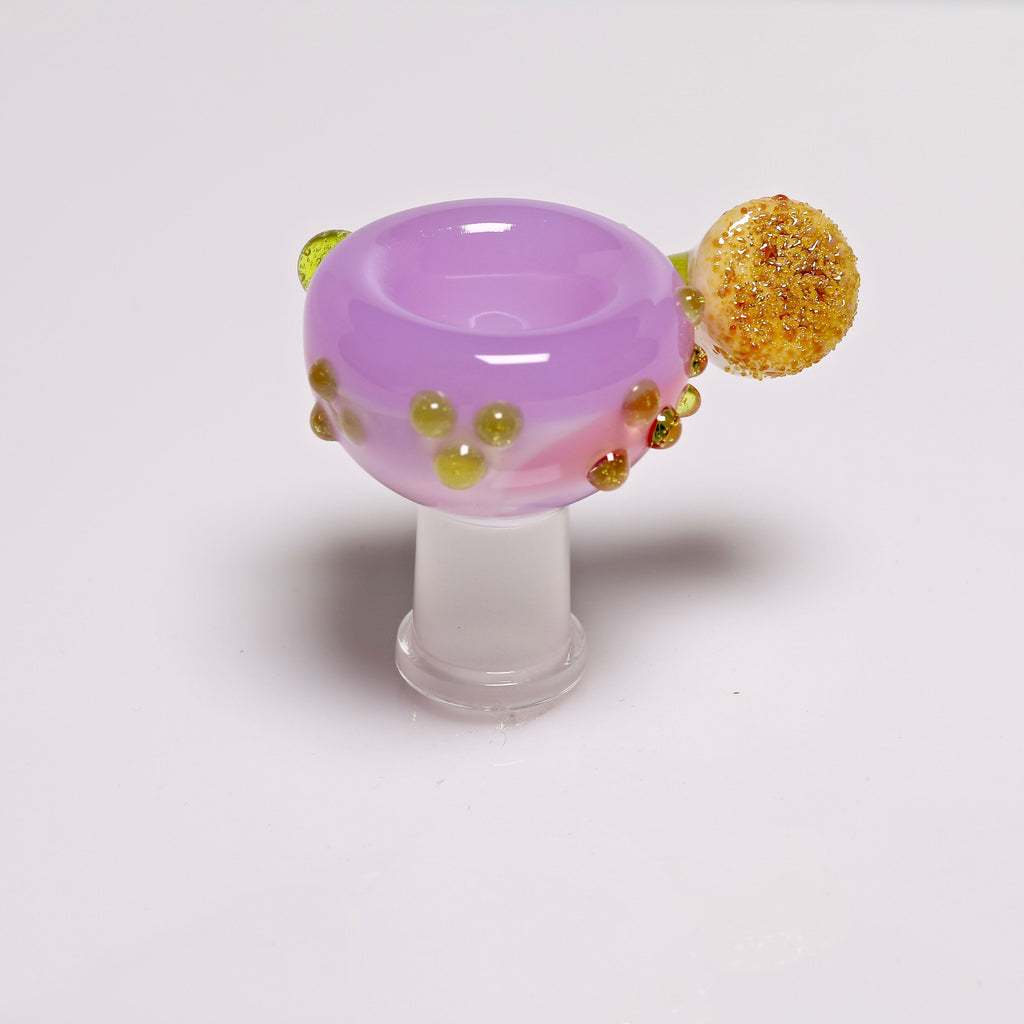 Bambi Glass Purple Lollipop Female fitting Slide
